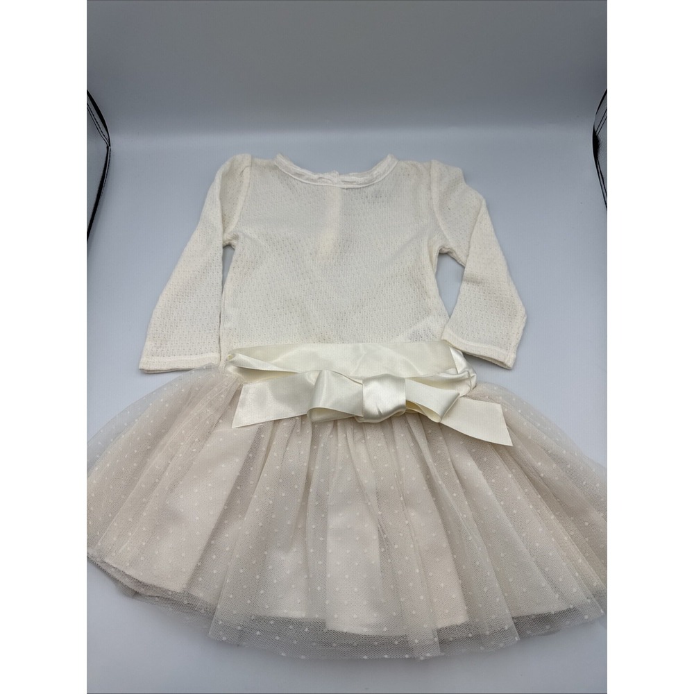 Ralph Lauren Ivory Tulle Tutu Skirt And Long Sleeve Shirt Girls Size 12 Months